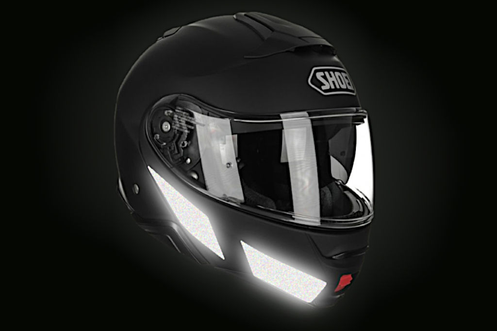 Stickers réfléchissants noirs pour tous les casques moto Scorpion Exo