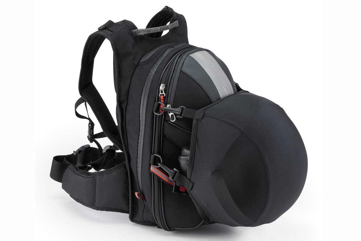 Sac à Dos Moto étanche 20L Avec Filet Pour Casque - Tissu Oxford, Bretelles Réglables, Pour Cyclisme, Randonnée